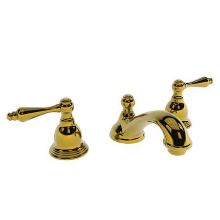 Newport Brass Widespread Lavatory Faucet in Polished Brass Uncoated (Living) 850-03N